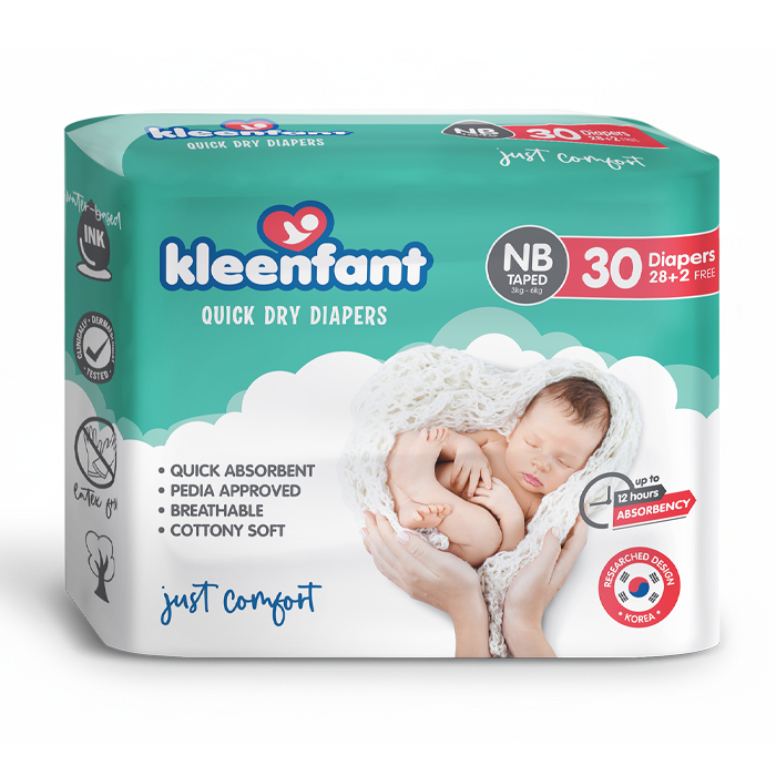 Kleenfant Baby Diaper-Taped 30S