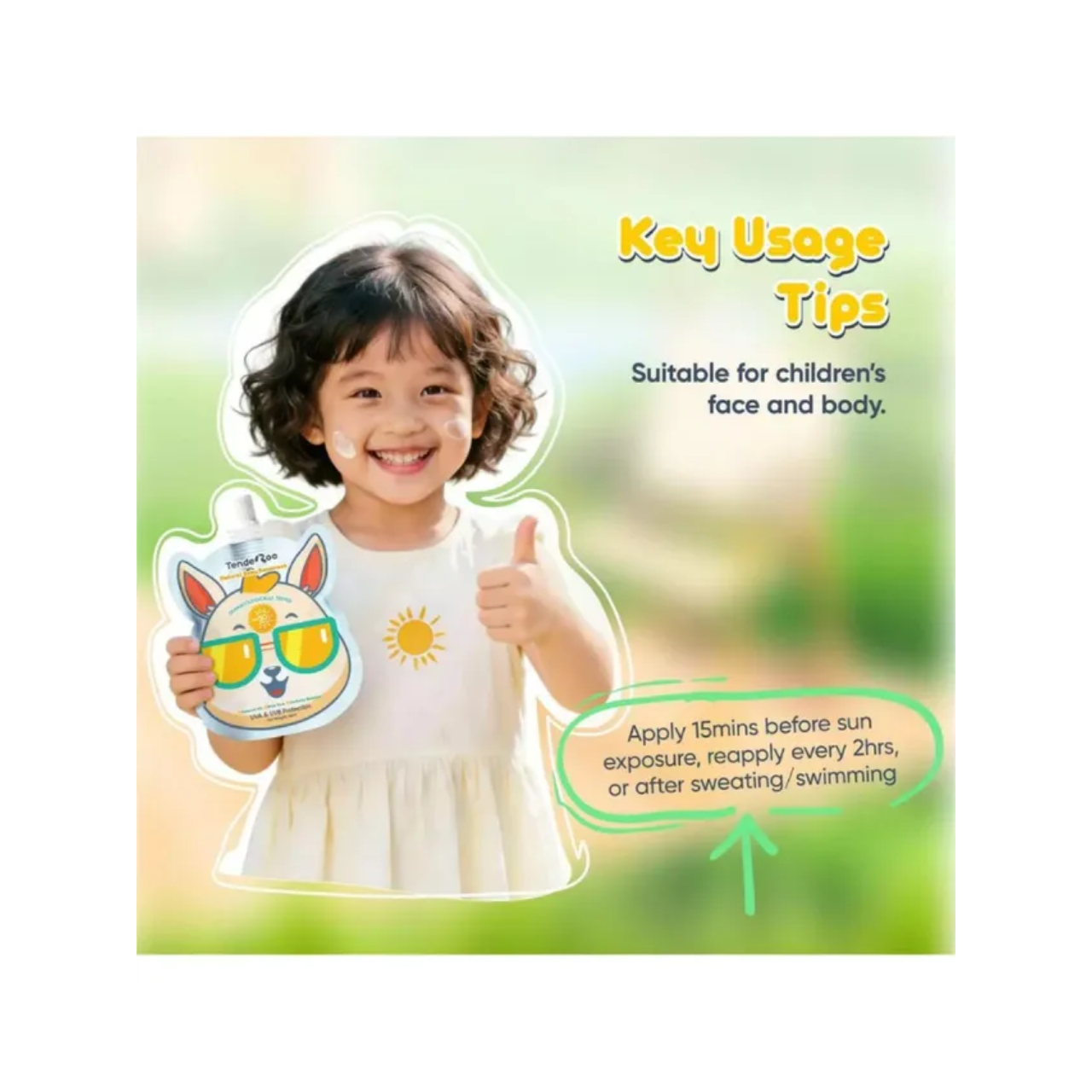 Tenderoo Natural Baby Sunscreen SPF50 PA+++ 50g
