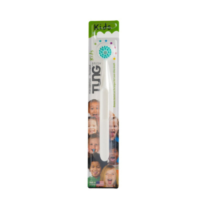 The Original Tung Brush for Kids Tongue Cleaner - Aqua