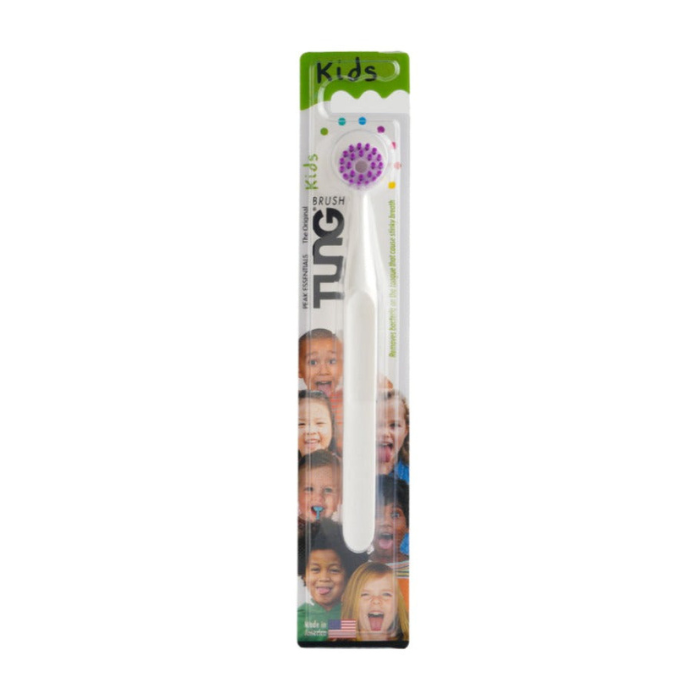 The Original Tung Brush for Kids Tongue Cleaner - Purple