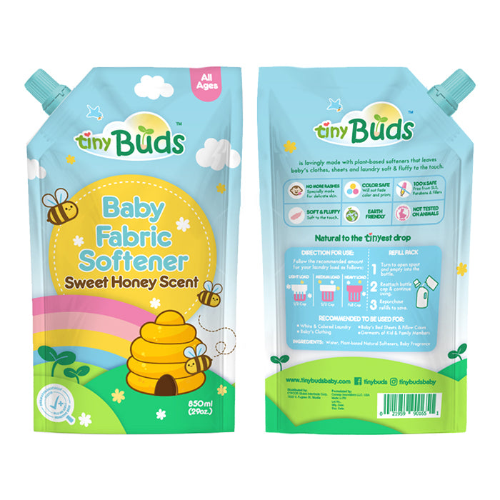 Tiny Buds Baby Fabric Softener Sweet Honey Scent 850ml