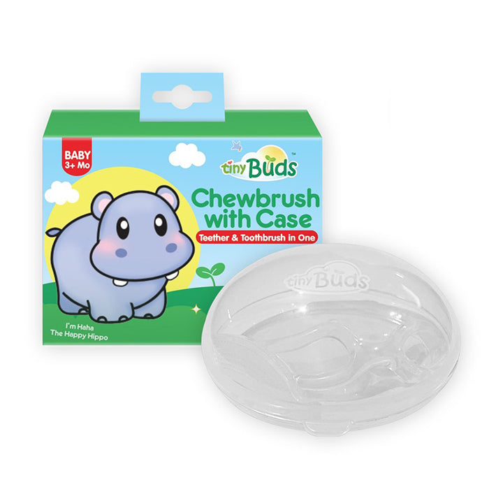 Tiny Buds Chewbrush with Case (Teether and Toothbrush in One)