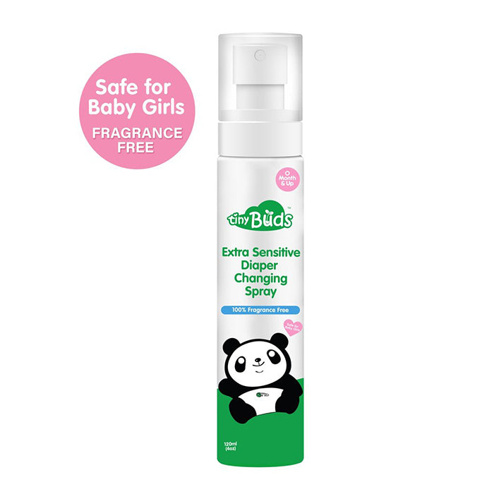 Tiny Buds Extra Sensitive Diaper Changing Spray 100% Fragrance-Free 120ml
