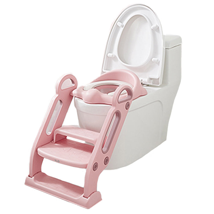 Kub Kids Foldable Toilet Seat Staircase For Potty Training - Pink