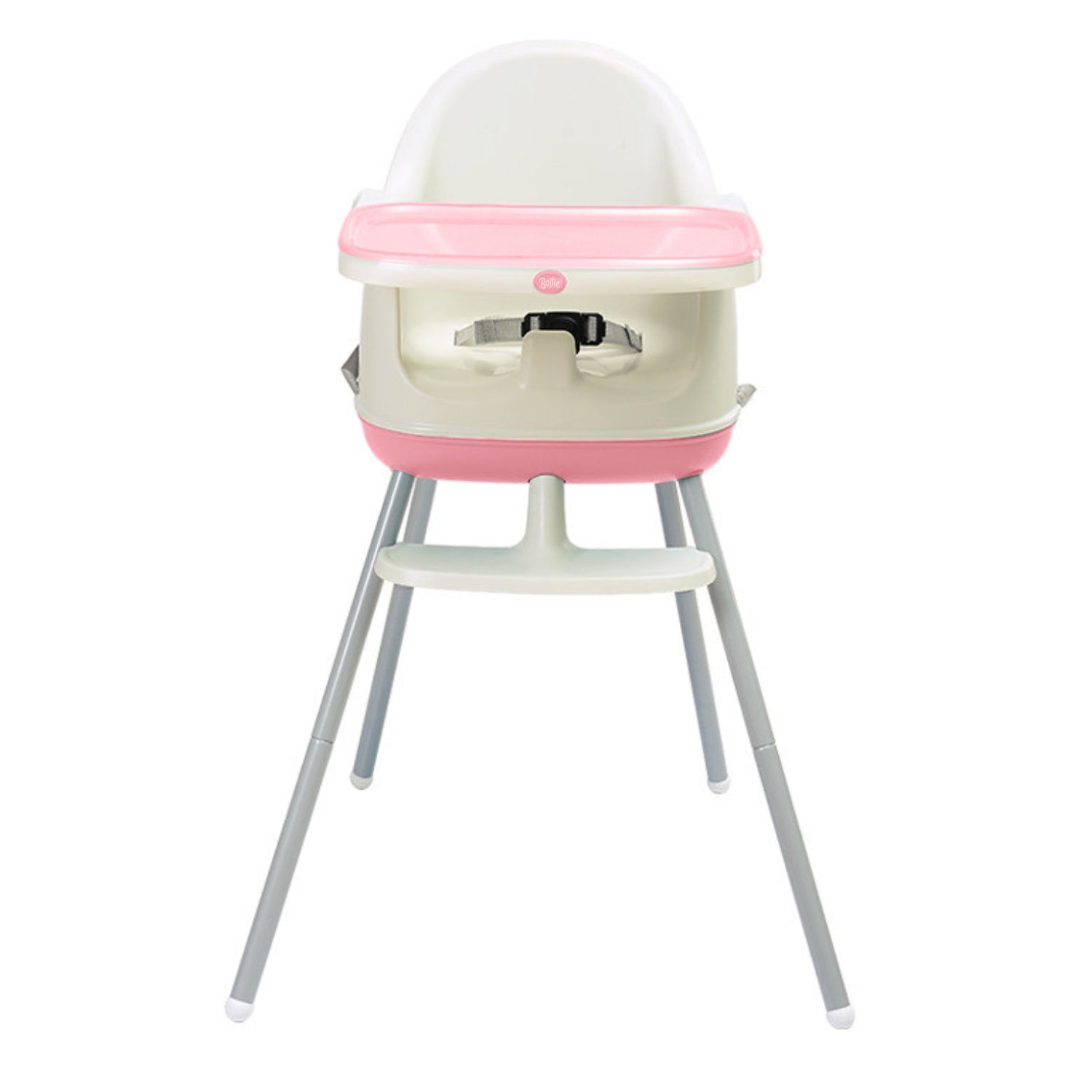 Bollie Trillo Deluxe 3-in-1 Highchair (Booster Seat, Baby Chair, High Chair) - Baby Pink