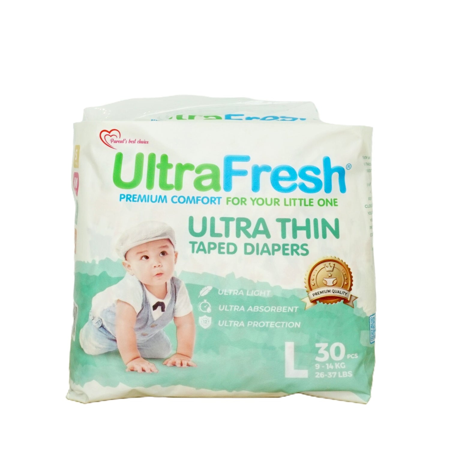 UltraFresh Taped Diapers Animal Design Edition - Large