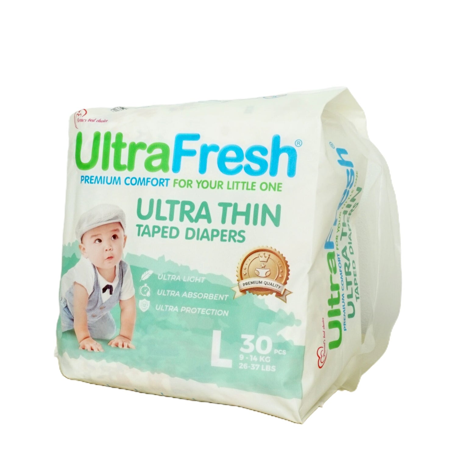 UltraFresh Taped Diapers Animal Design Edition - Large