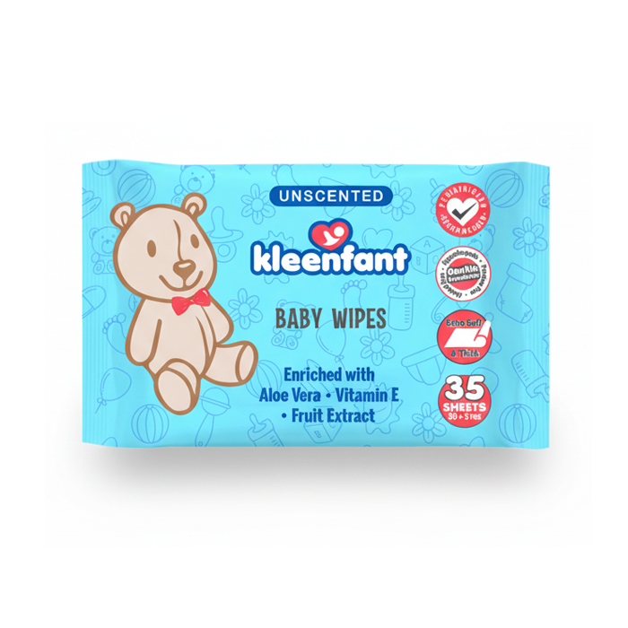 Kleenfant Unscented Baby Wipes