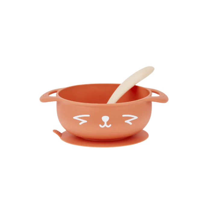 Babymoov Taste Isy 2-Piece Silicon Bowl & Spoon Weaning Set