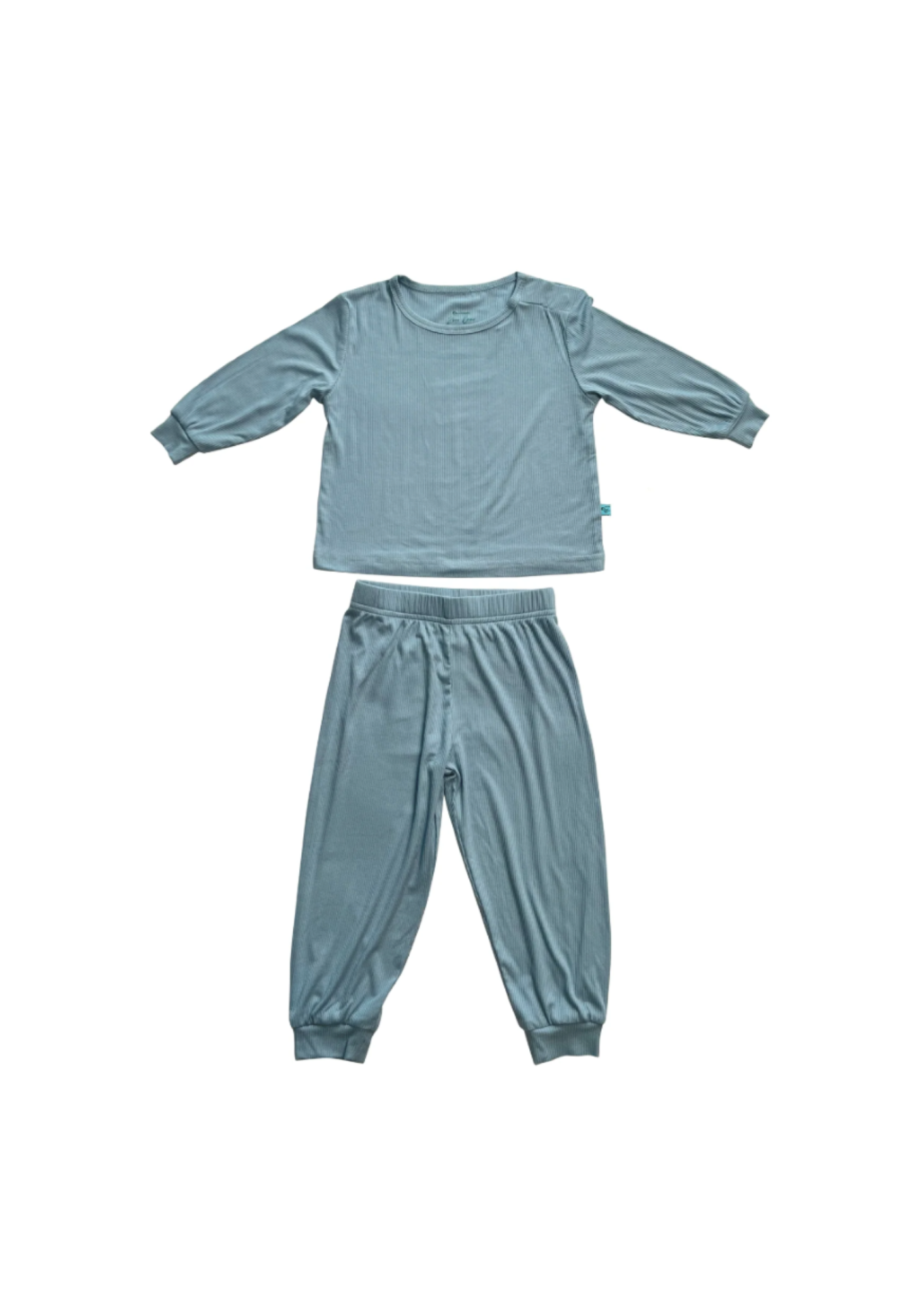 Zeno Bear Ribbed Magnetic Bamboo Toddler Pajamas