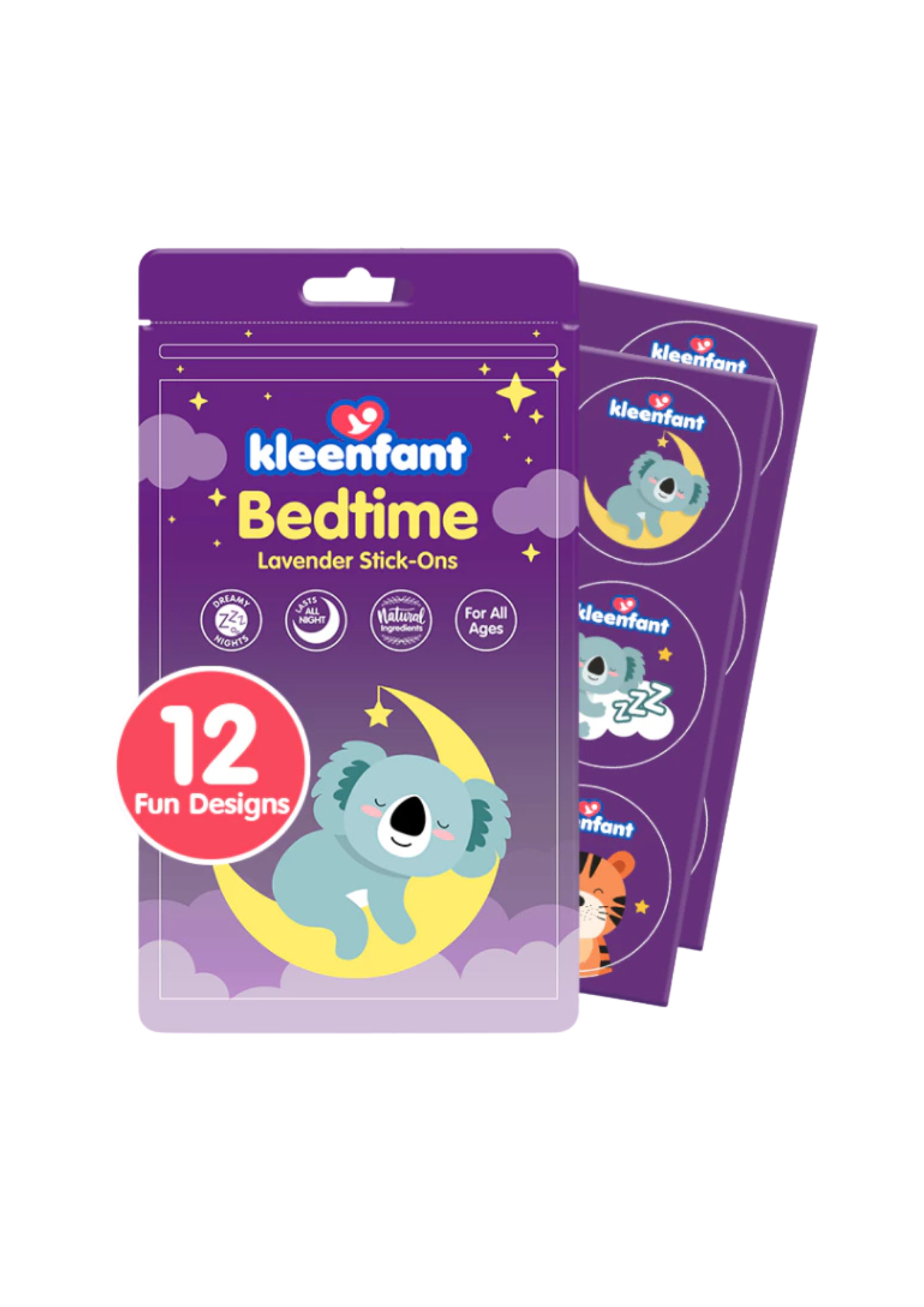 Kleenfant Bedtime Lavender Stick-Ons 12 Patches