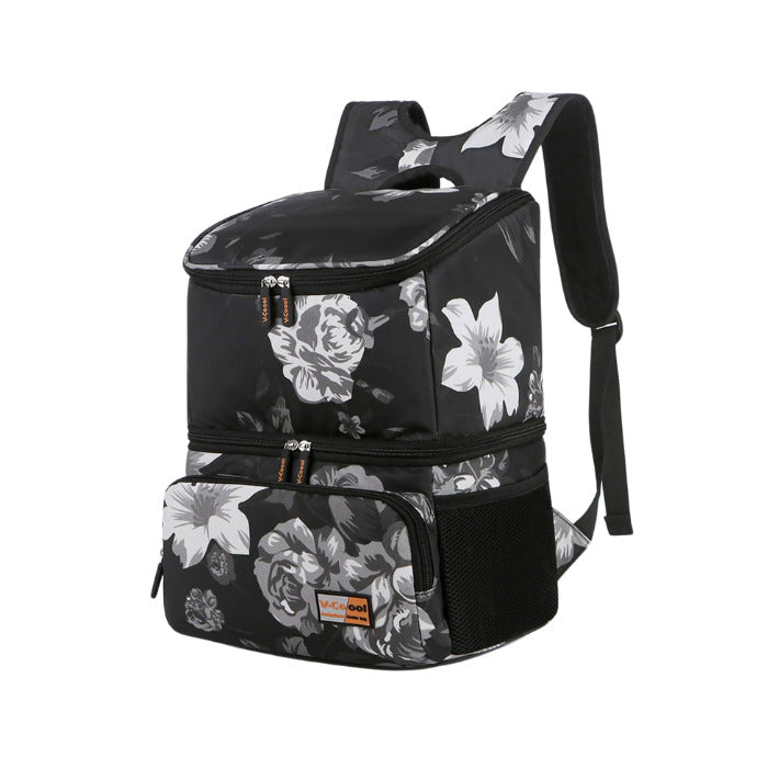 V-Coool Snow Bear Cooler Bag – BlackandWhite Flower