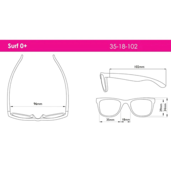 Real Shades Baby Surf Wayfarers (0-2y) - White