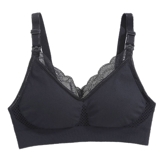 White Dahlias Ava Maternity and Nursing Bra - Black