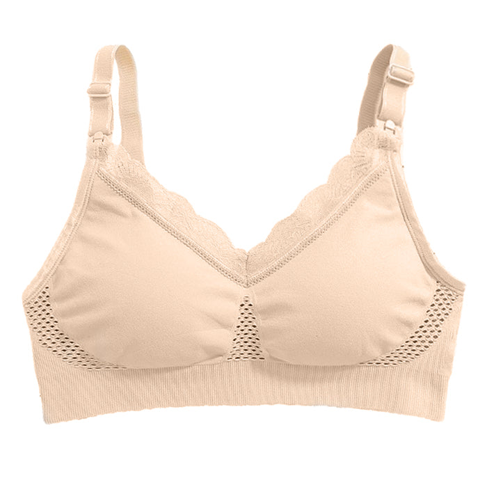 White Dahlias Ava Maternity and Nursing Bra - Nude