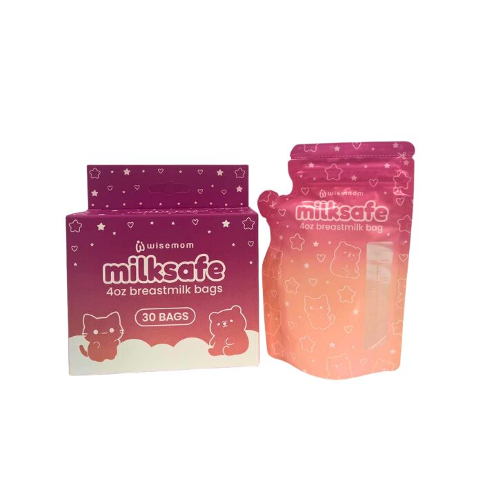 Wisemom Milksafe Breastmilk Bag with Spout 4 oz - 30s