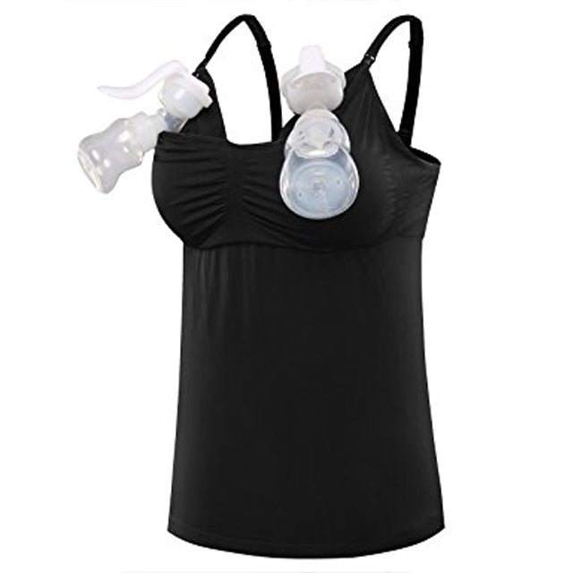 Yabyab Nursing Bra Nonwire Handsfree Tank Top Black