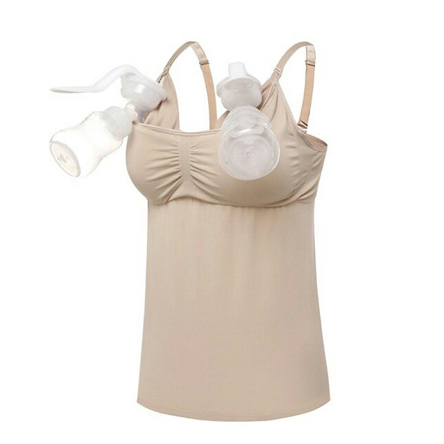 Yabyab Nursing Bra Nonwire Handsfree Tank Top Skintone