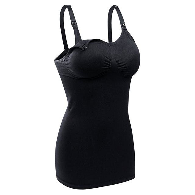 Yabyab Nursing Bra Nonwire Maternity Tank Top Black