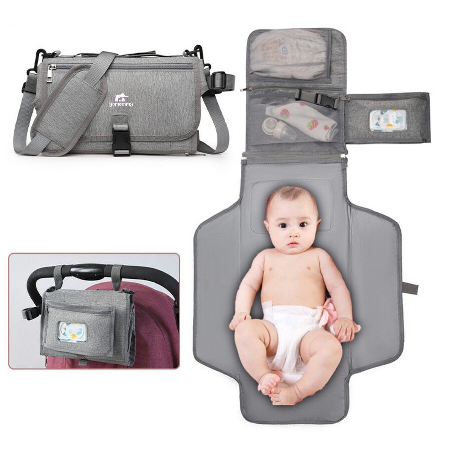 Yomomma Diaper Changing Mat - Gray