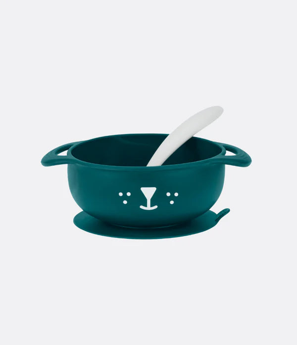 Babymoov Taste Isy 2-Piece Silicon Bowl & Spoon Weaning Set