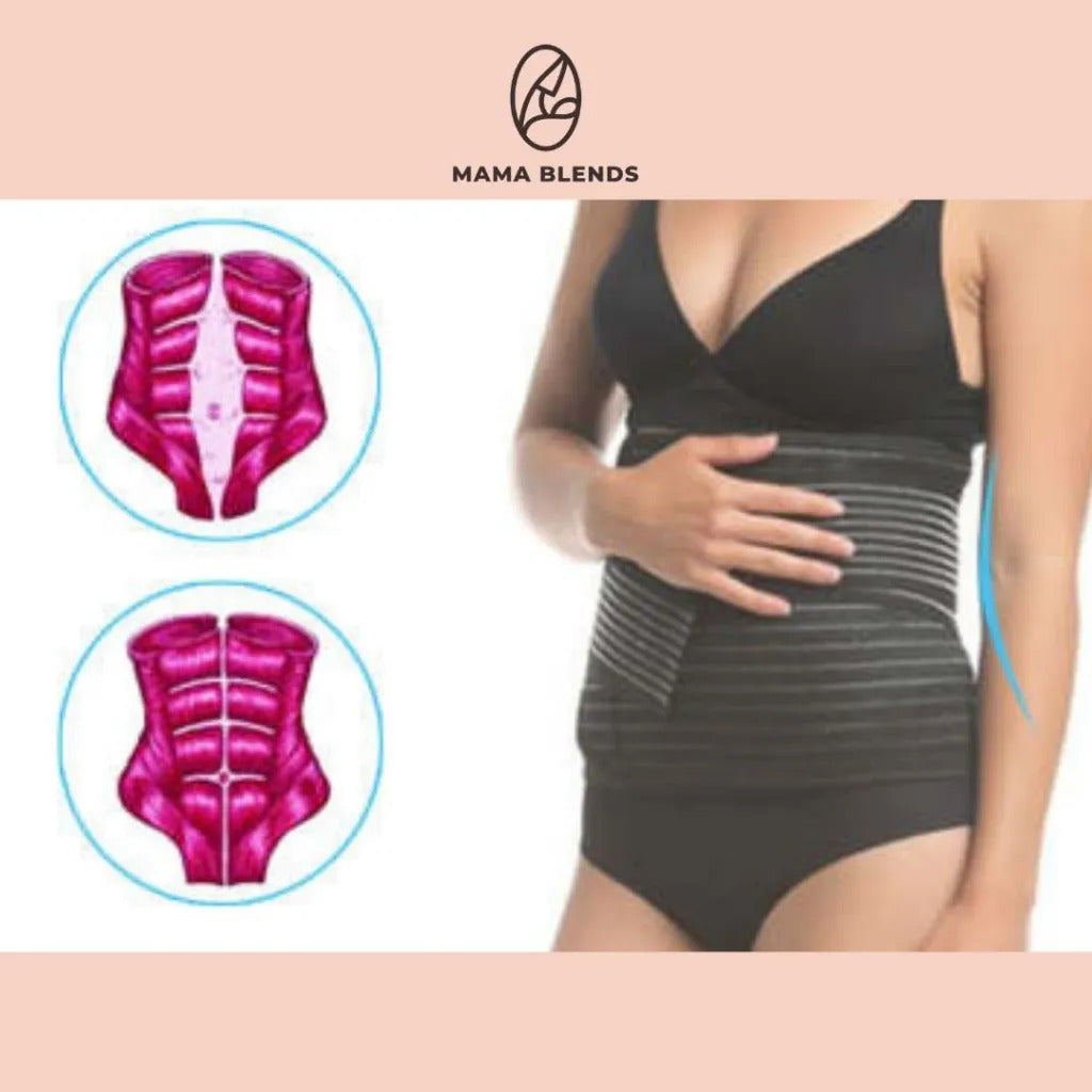 Mama Blends Medical Grade Tummy Wrap - Black
