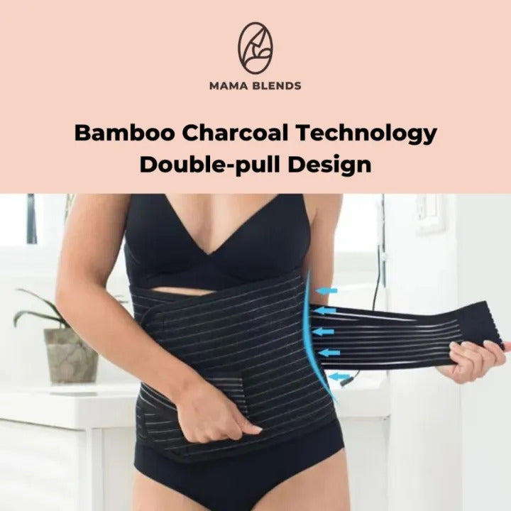 Mama Blends Medical Grade Tummy Wrap - Black