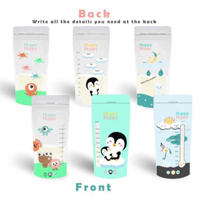 Huppy Buppy Disposable Milk Storage Bags 250ml (30 Pieces)