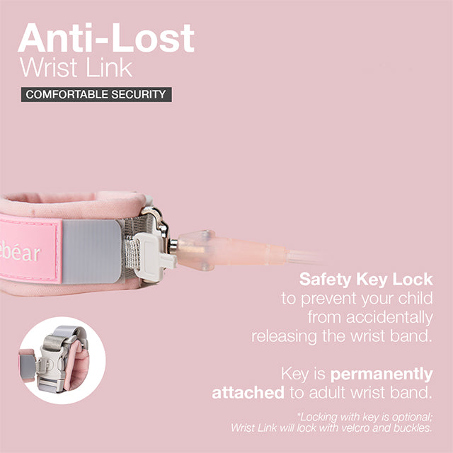 Bebear Anti-Lost Child Wrist Link - Pink