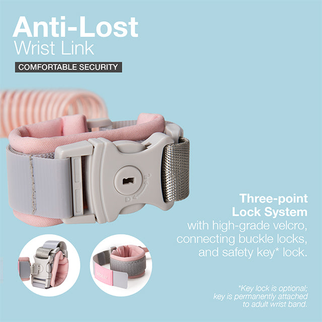 Bebear Anti-Lost Child Wrist Link - Pink