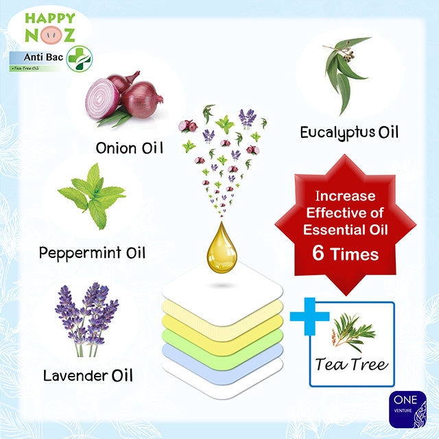 Happy Noz Organic Onion Sticker Anti - Bac 6's