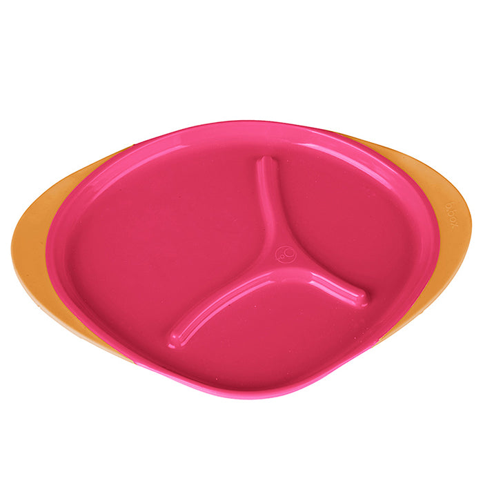 B.box Feeding Set (Sippy Cup, Cutlery Set, and Plate) - Strawberry Shake