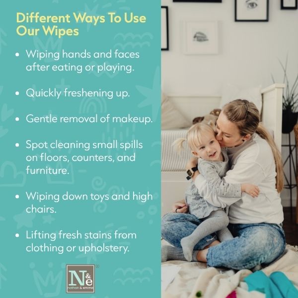 Nathan and Emma Sensitive Baby Wipes with Aloe 240 Pulls