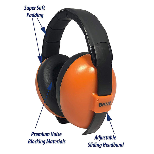 Banz Baby Earmuffs - Orange