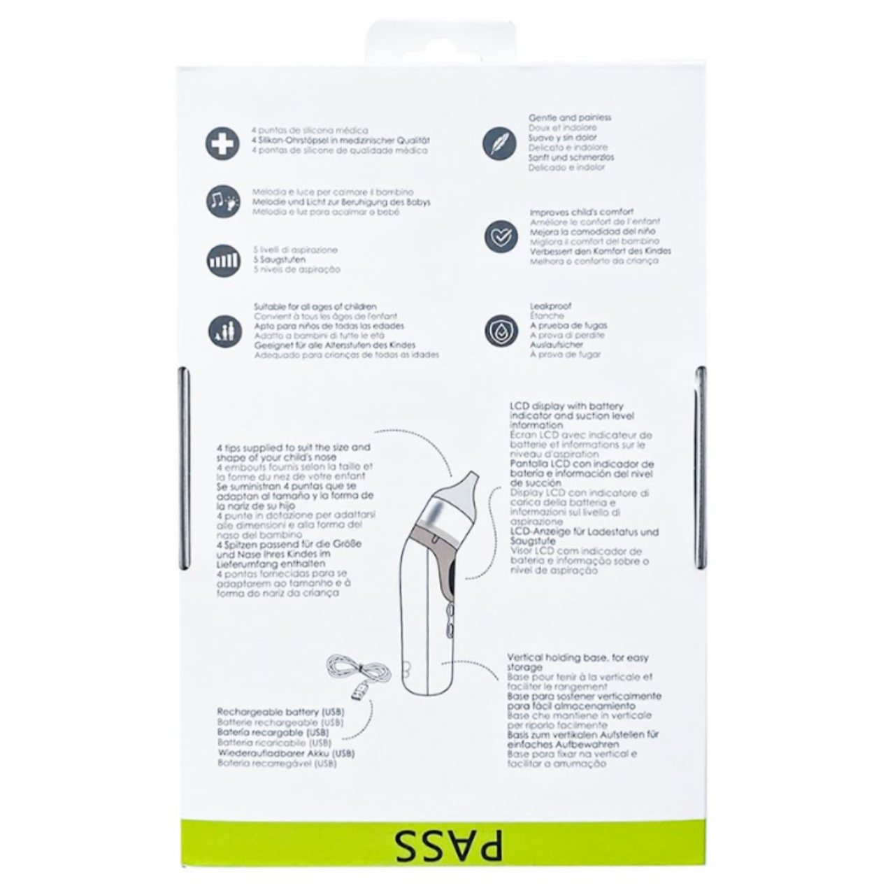 BBLUV Rino Pro: Battery-Operated Nasal Aspirator with Music