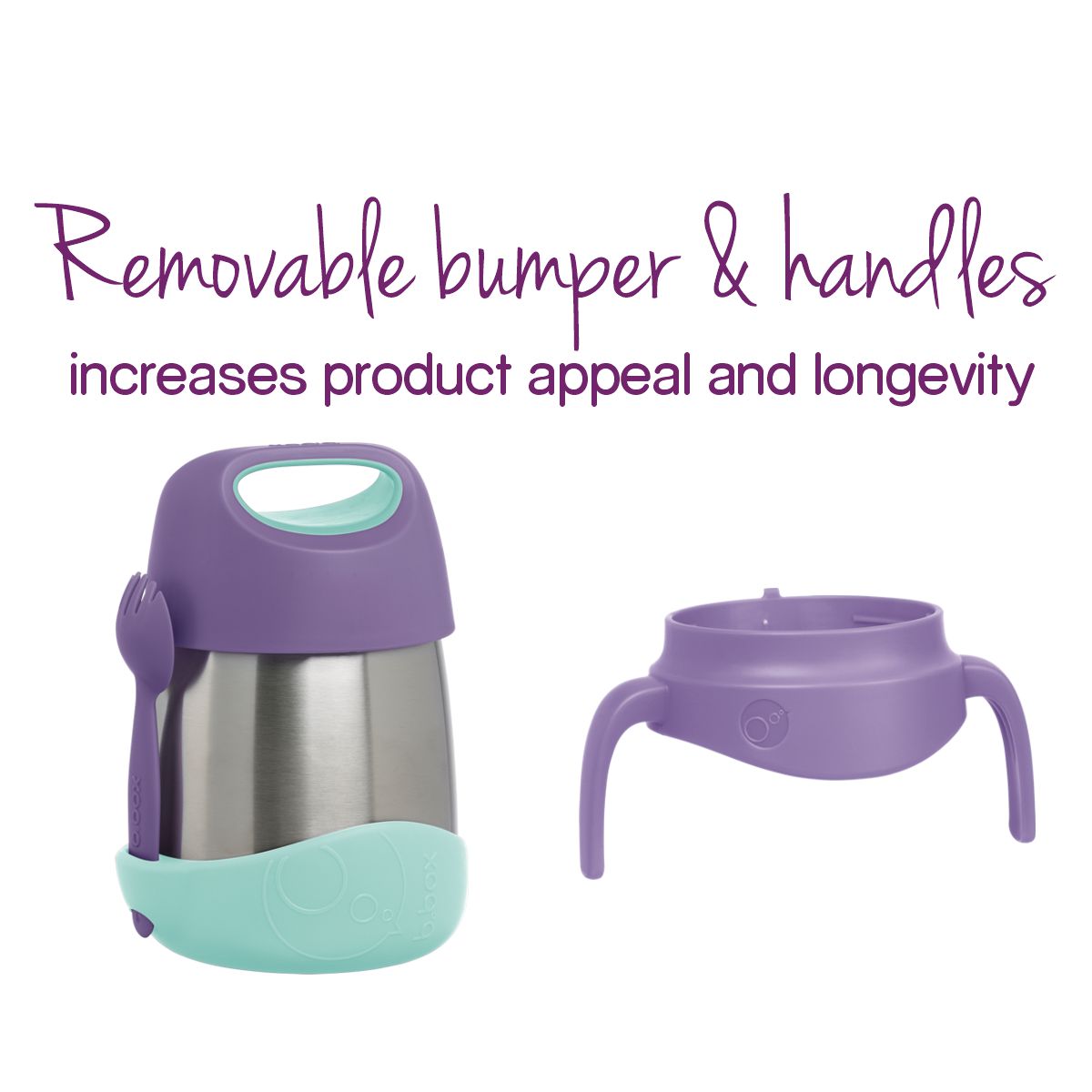 B.box Insulated Food Jar - Lilac Pop