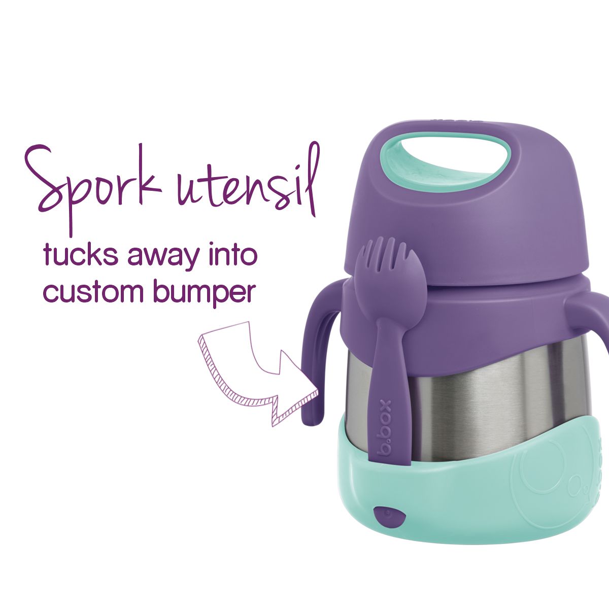 B.box Insulated Food Jar - Lilac Pop