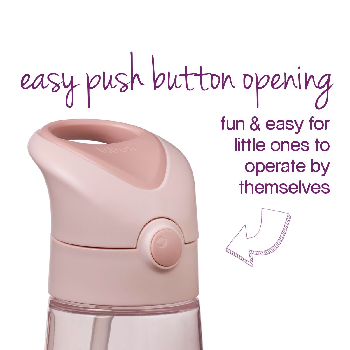 B.box Drink Bottle 380ml - Blush