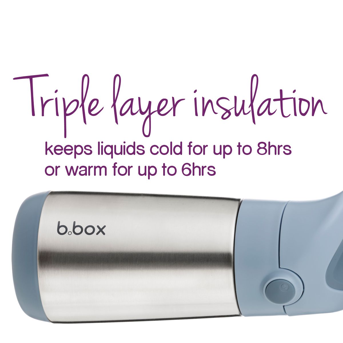 B.box Insulated Bottle 350ml - Indigo Rose