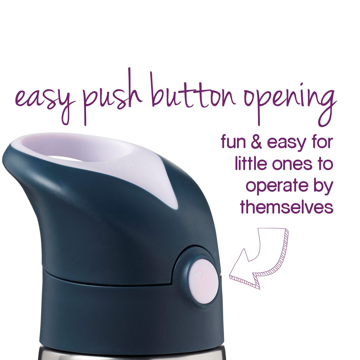 B.box Insulated Bottle 350ml - Indigo Rose