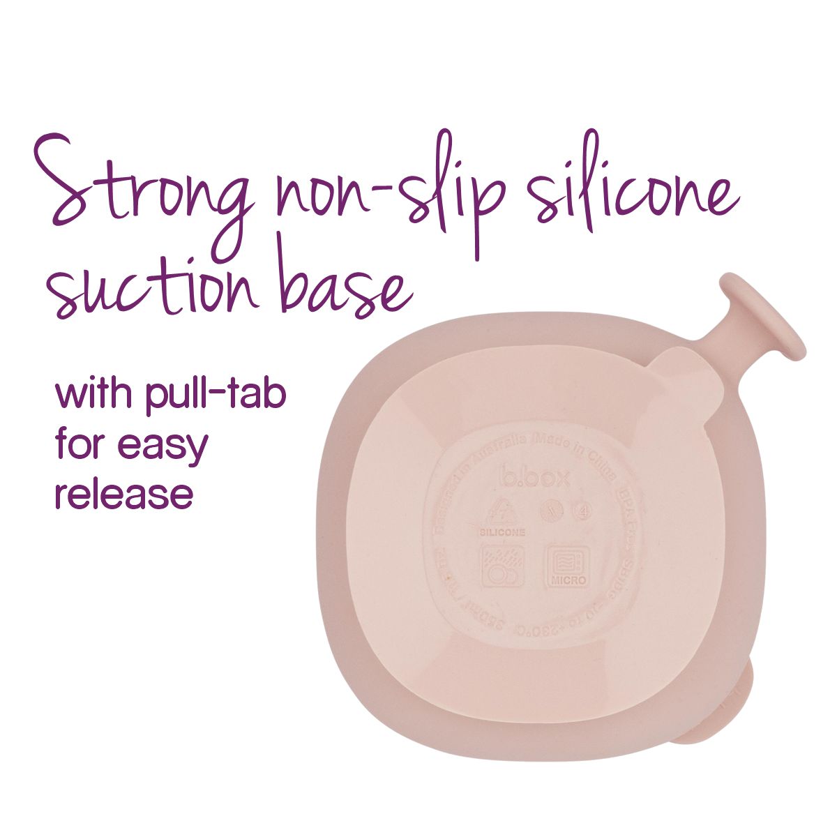B.box Silicone Bowl With Lid - Blush