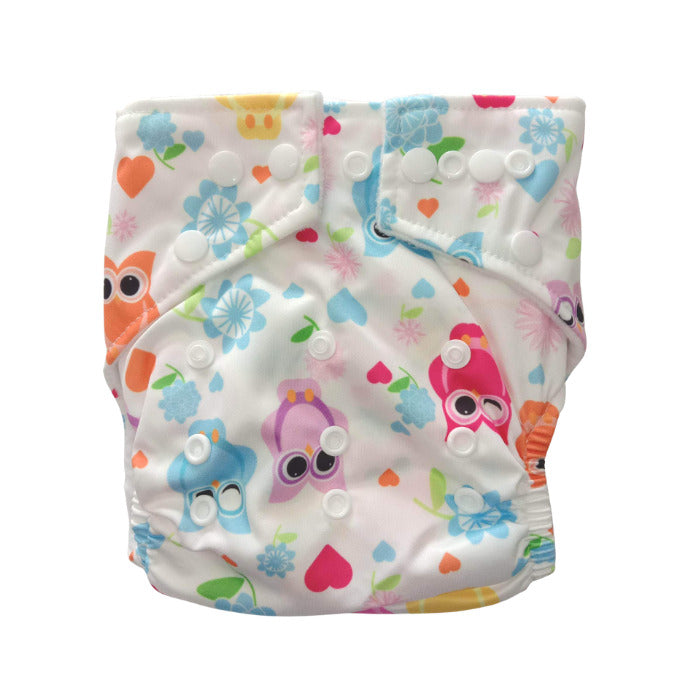 Next 9 Cloth Diaper - Bright Owls