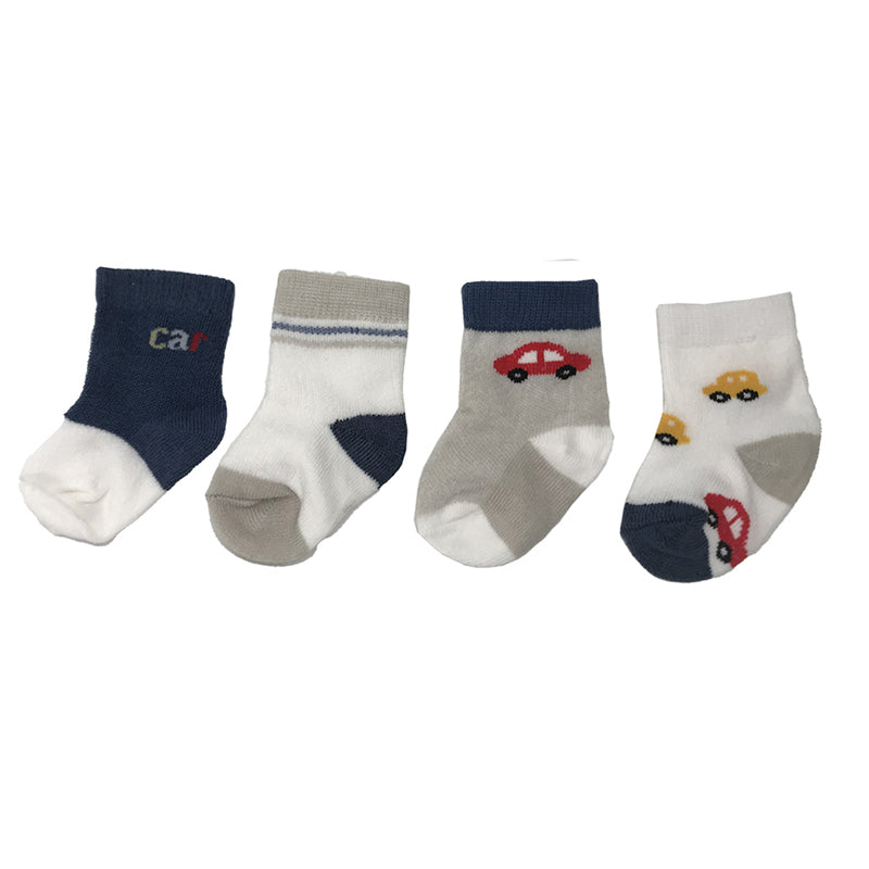 Enfant Organic Socks - Car 4's (0-6)