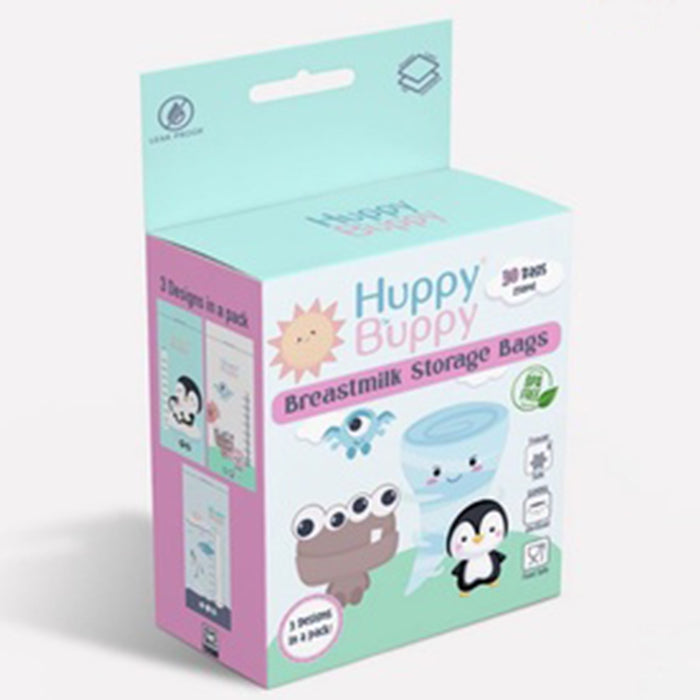 Huppy Buppy Disposable Milk Storage Bags 250ml (30 Pieces)