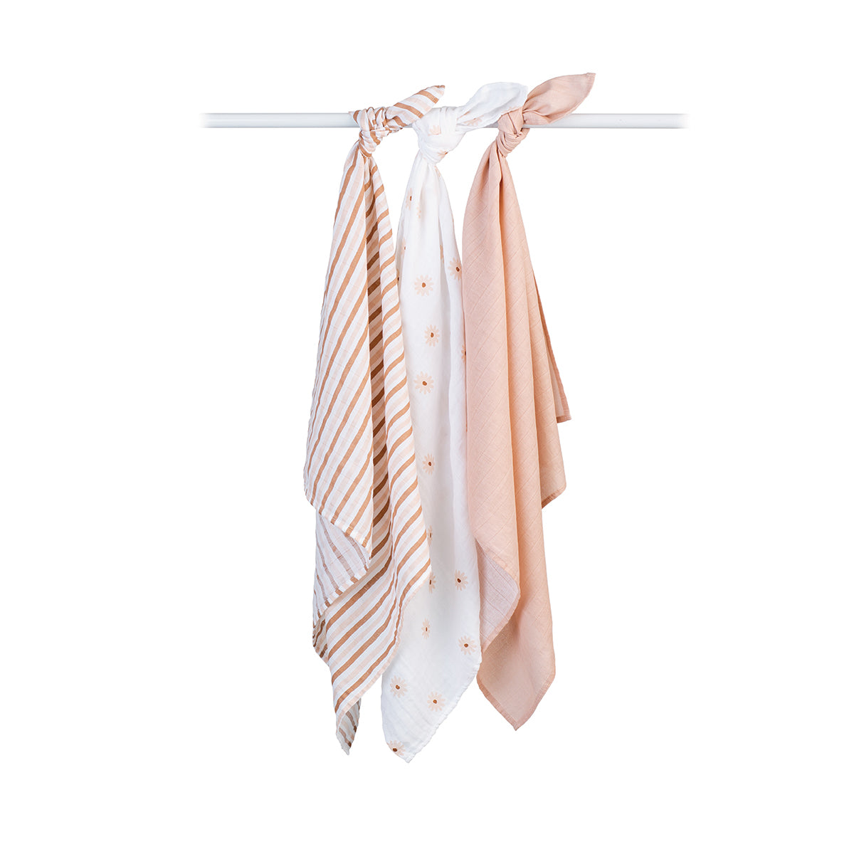 Lulujo Mini Receiving Blankets Set of 3 - Daisies