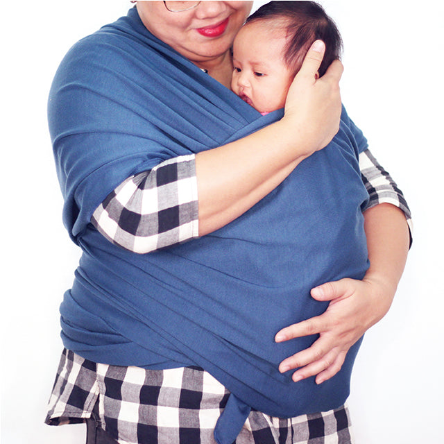 Little Totts Baby Wrap - Denim Blue