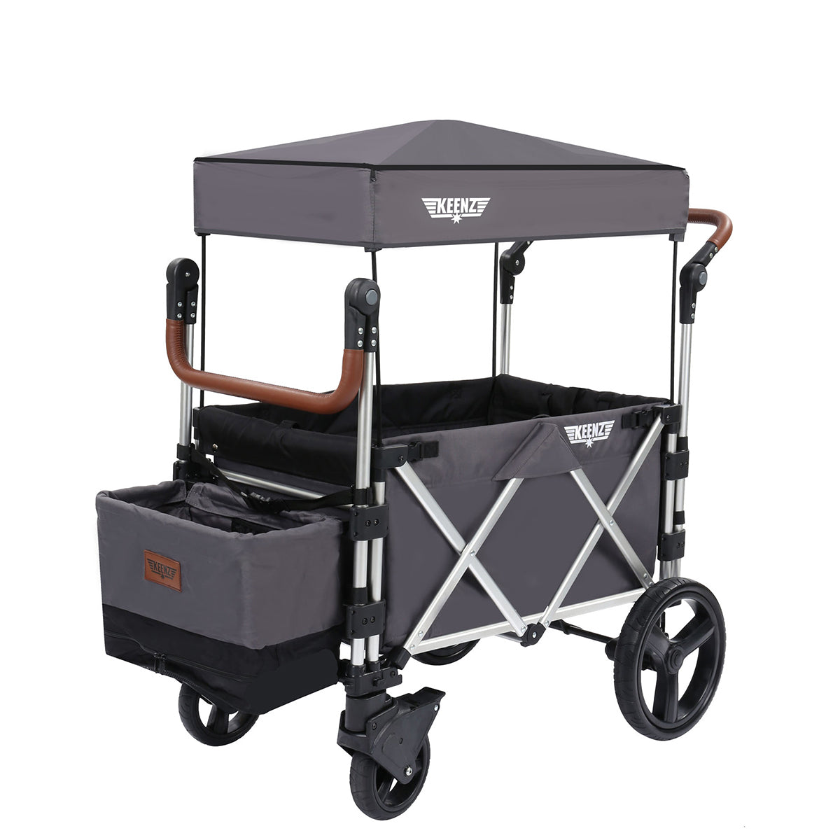 Keenz 7S 2-Seater Stroller Wagon - Gray
