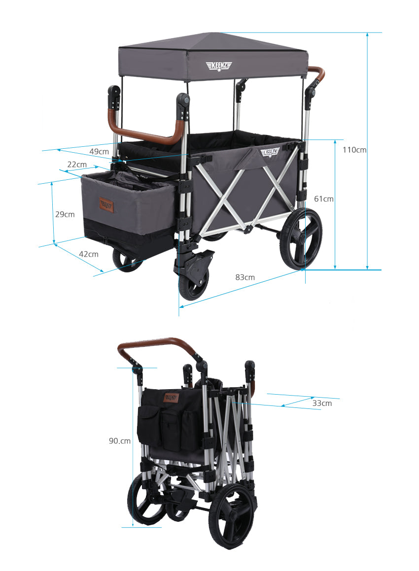 keenz 7s wagon stroller Keenz 7S 2-Seater Stroller Wagon