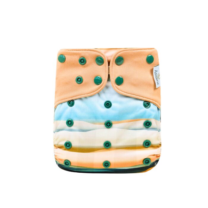 Aimerie Special Cloth Diaper with 4-layer Charcoal Insert - Horizon