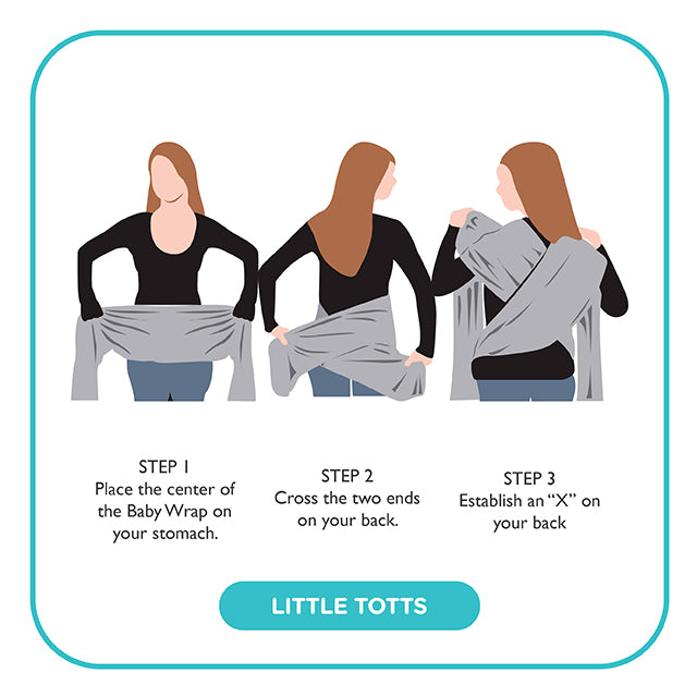 Little Totts - Baby Wrap - Heather Gray